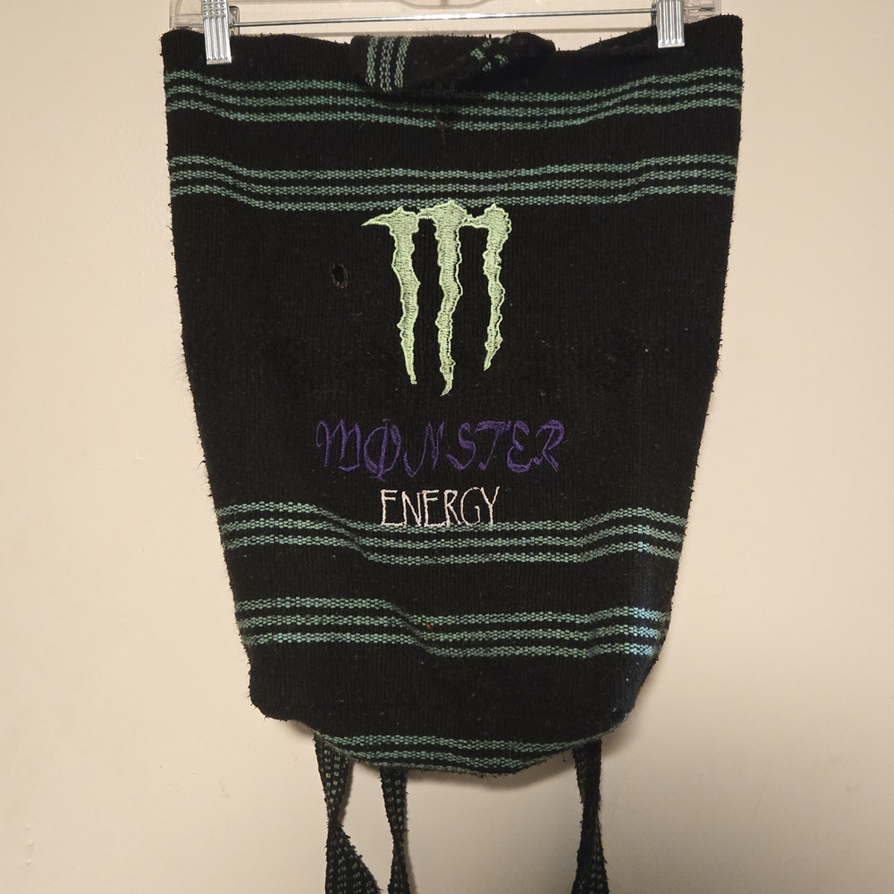 Monster Energy Black and Green Backpack